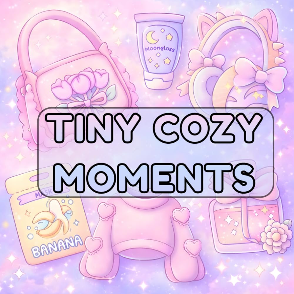 Tiny Cozy Stuffs: A Stress relief and relaxation coloring book (COZY COLOURING BOOKS)