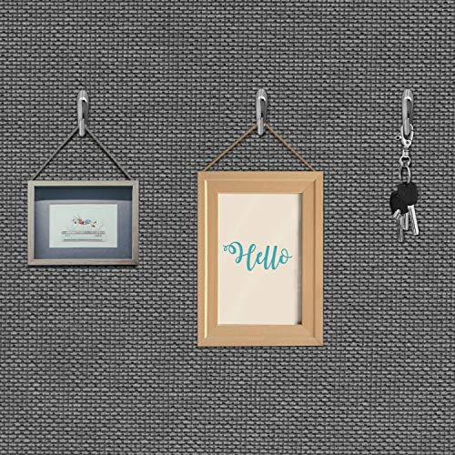 Image of Hotop 30 Pcs Push Pins Picture Hooks 20 Lbs Thumbtacks for Wall Hanger Picture Hanging Nails for Wall Decorative Thumb Tacks for Fabric Drywall Bulletin Cork Board Office Home(Silver)