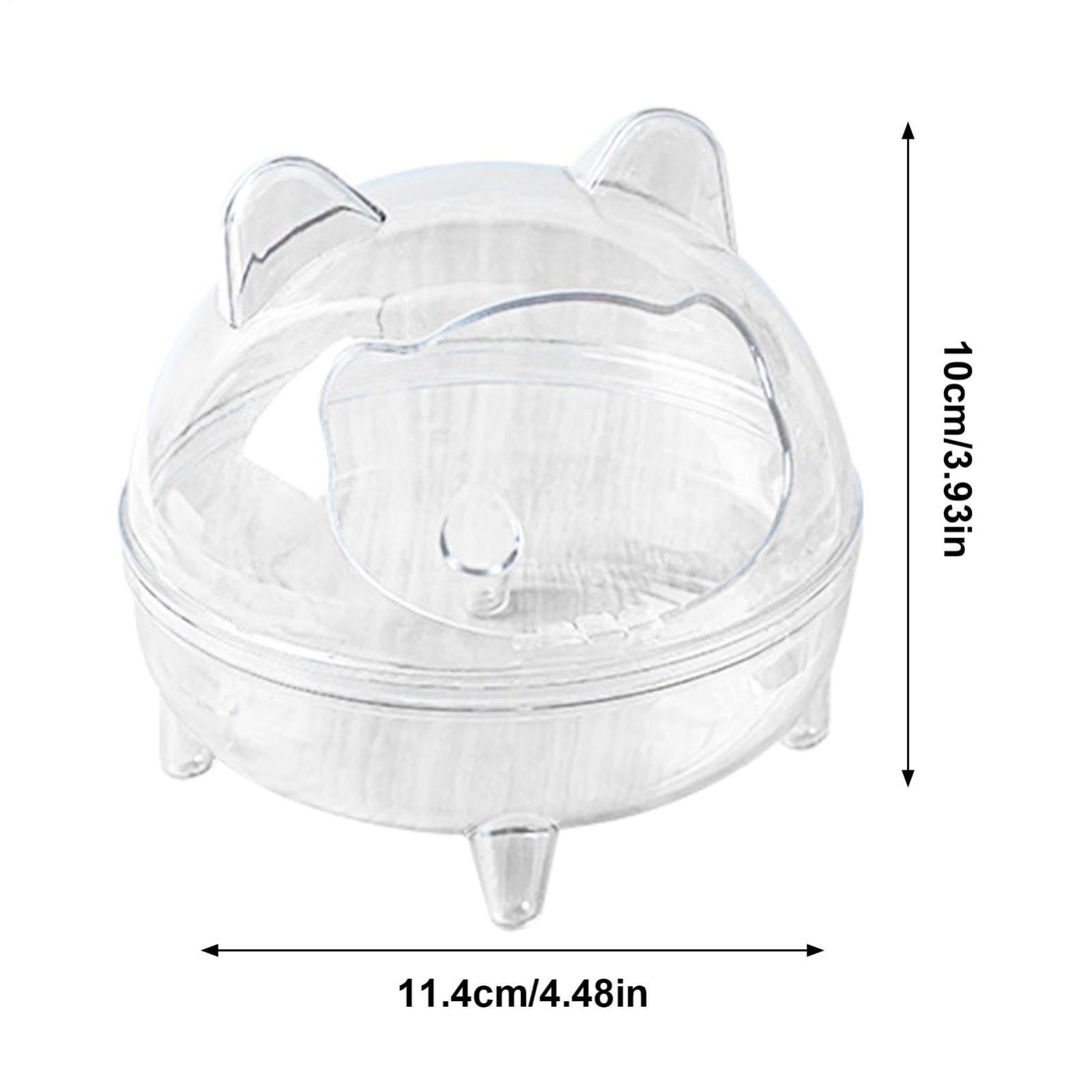 Genérico Baño Chinchilla - Accesorios Chinchillas - Baño de Oso Dorado antiderrame, Desmontable, Campo de visión Totalmente Transparente de Alta Capacidad para hámster Sirio, jerbo — view 6