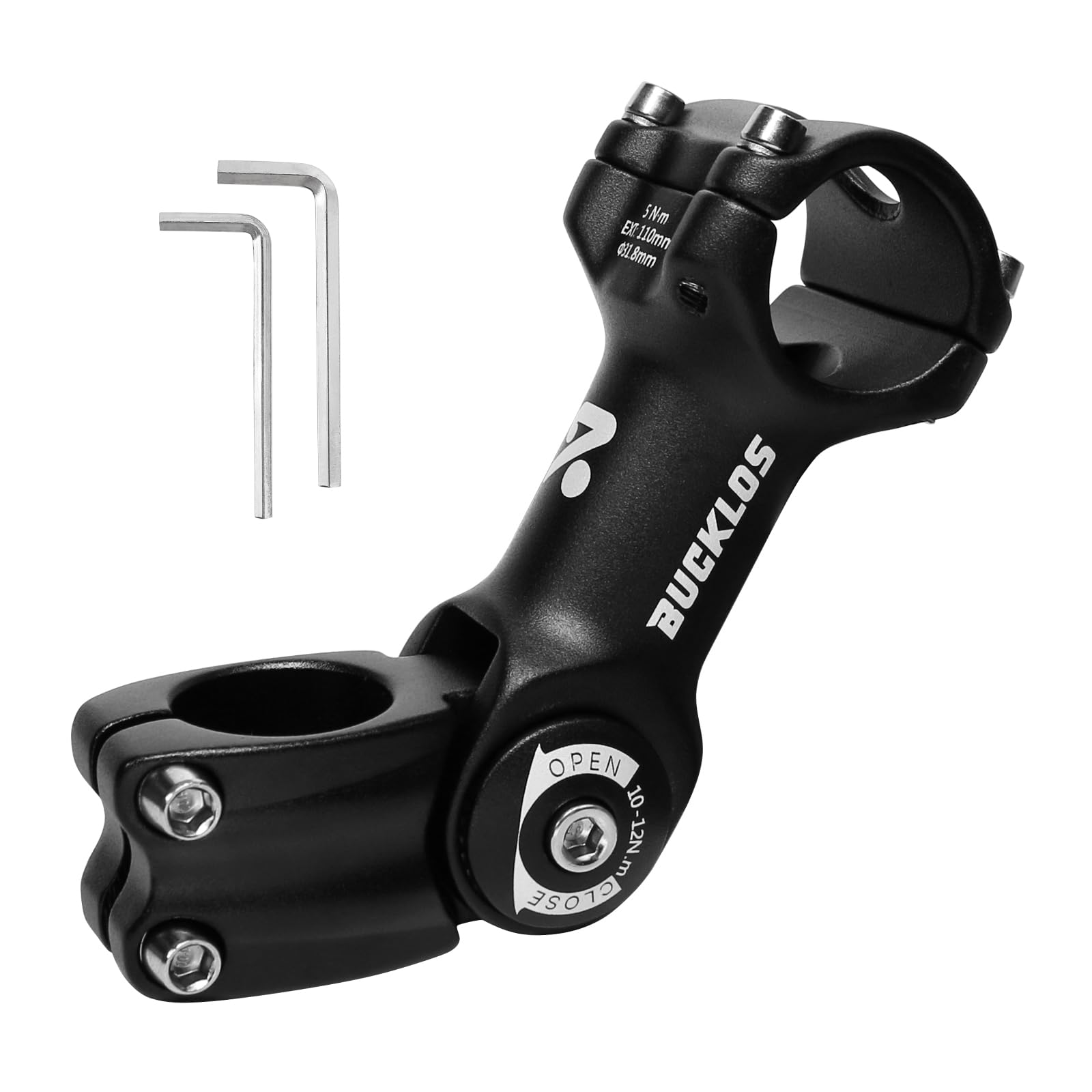 Fahrradlenker Vorbau, Lenkererhöhung Fahrrad 31.8 * 110mm,Fahrradvorbau-Riser zur Winkelverstellung,Fahrrad Lenker Erhöhen für MTB