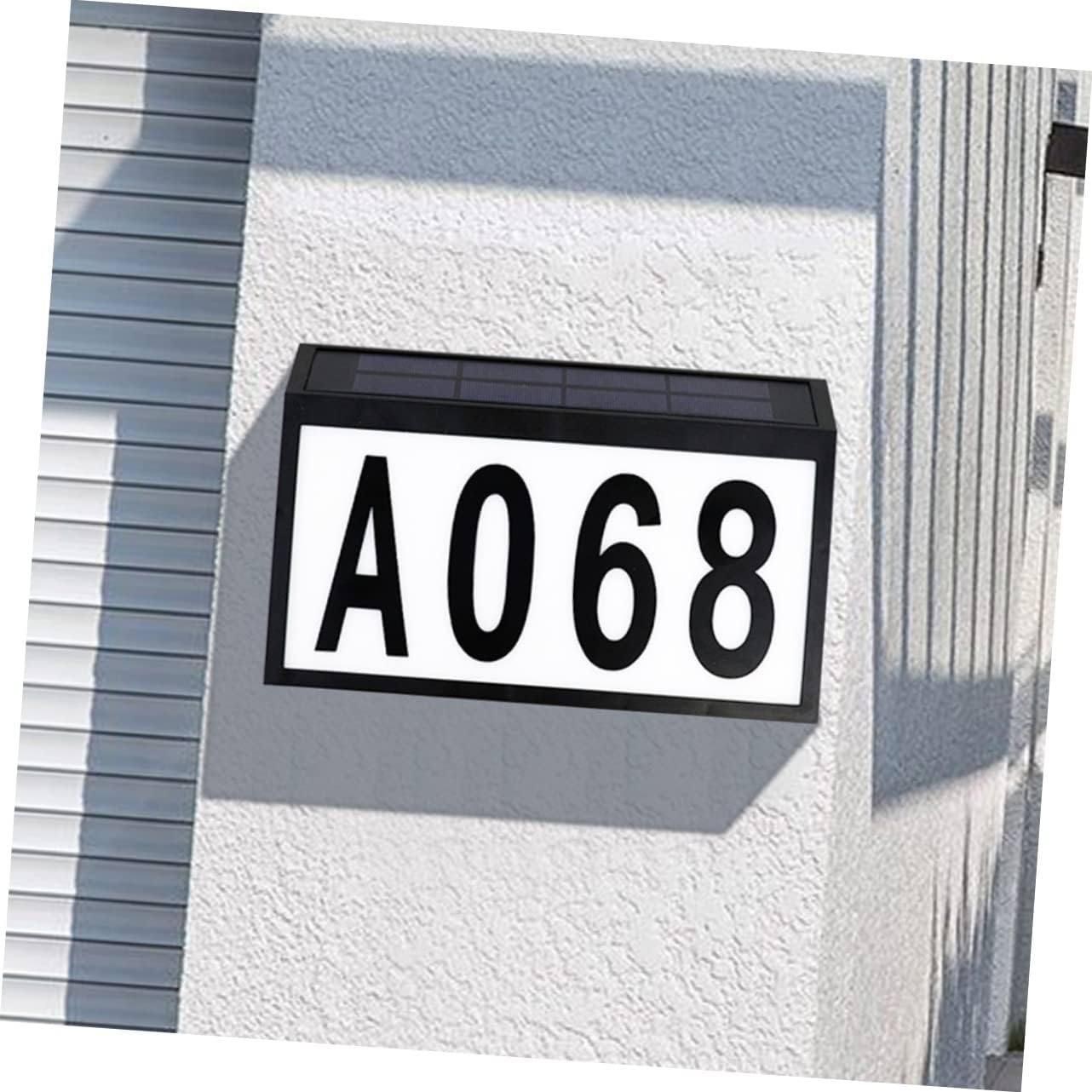Solar Address Sign Light LED Number Plaque Waterproof Solar Doorplate Lamp for Outdoor Use Solar-Powered Address Number Light Stakes for Gardens and Pathways