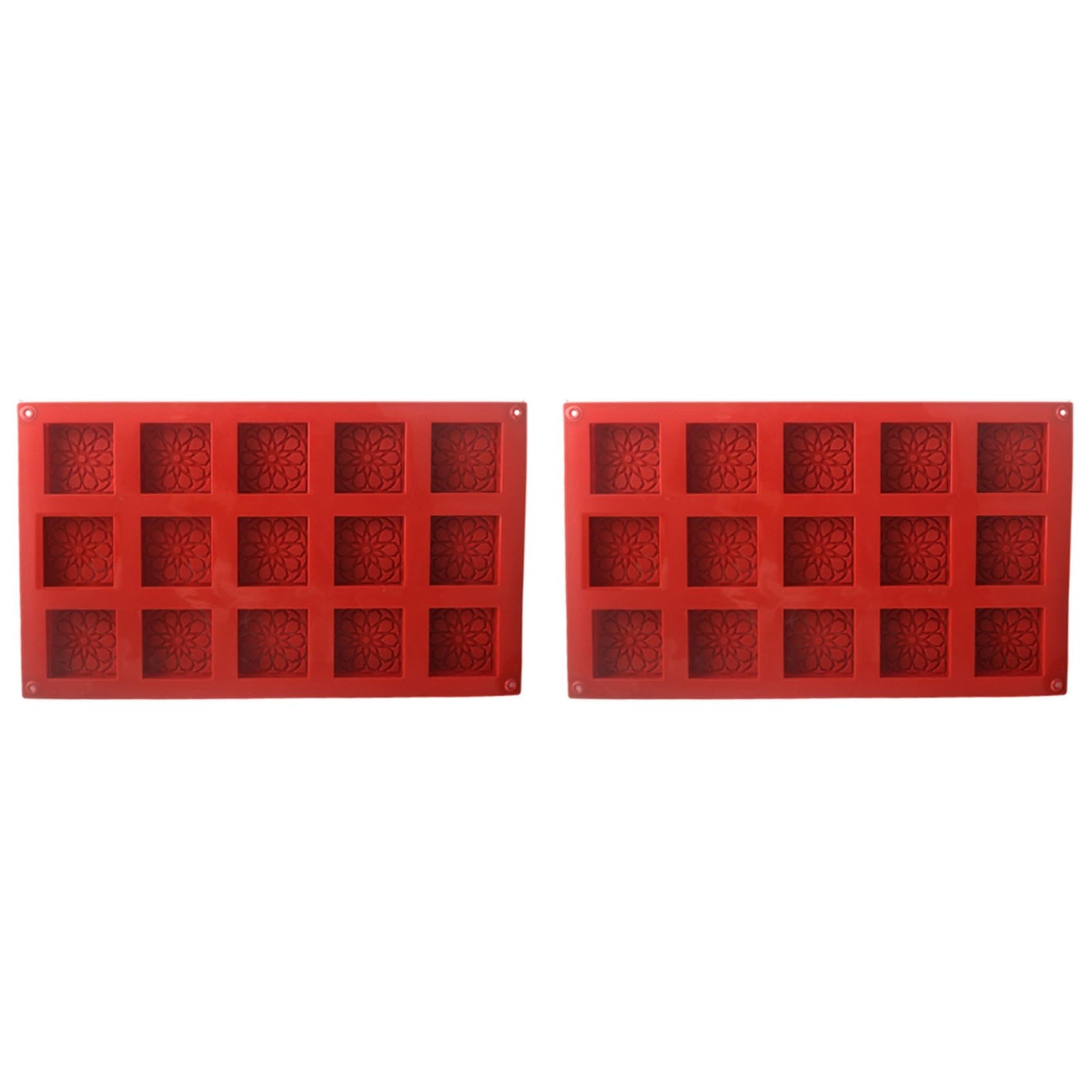 Aundhegrtt 2X Silicone Mousse Cake Mold Tart Baking Molds Cake Decoration Mold Sweet Mousse Mold,Square
