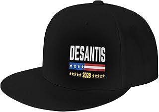 Ron Desantis 2028 Flat Bill Brim Hat Pro Desantis 2028 President Make Save America 48 Florida Trucker Baseball Cap