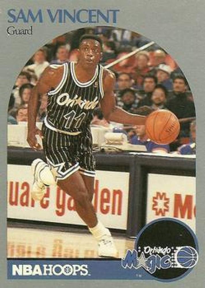 Amazon.com: 1990-91 NBA Hoops #223b Sam Vincent Orlando Magic