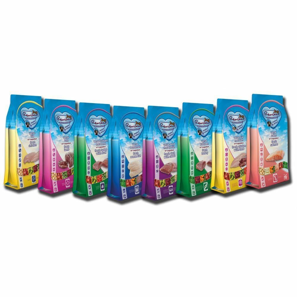 renske – Perros Forro – trockenfutter perro – Cachorros – fresca Gallina con cordero – sin gluten – 600 g, hasta 12 kg