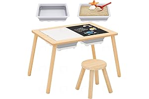 Upgraded Sensory Play Table for Indoor and Classroom Play, Complete Sensory Experience...