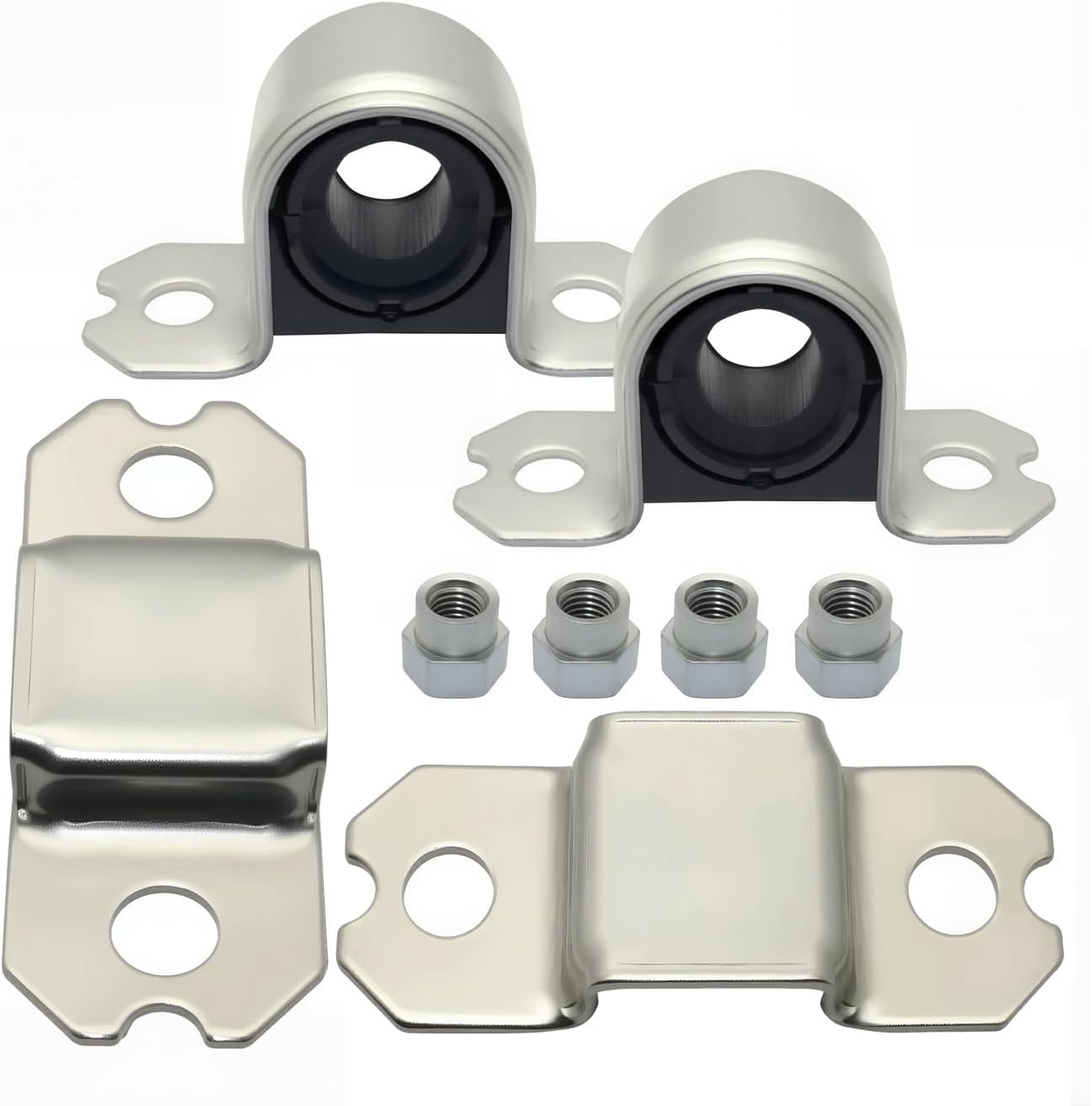 3C0411303AA Front Stabilizer Bar Bushing Kit for 2006-2018 VW Passat/Tiguan & Audi Q3 Sportback - Direct Fit Anti-Roll Bar Link Bushings Pair (Left & Right Suspension Components)