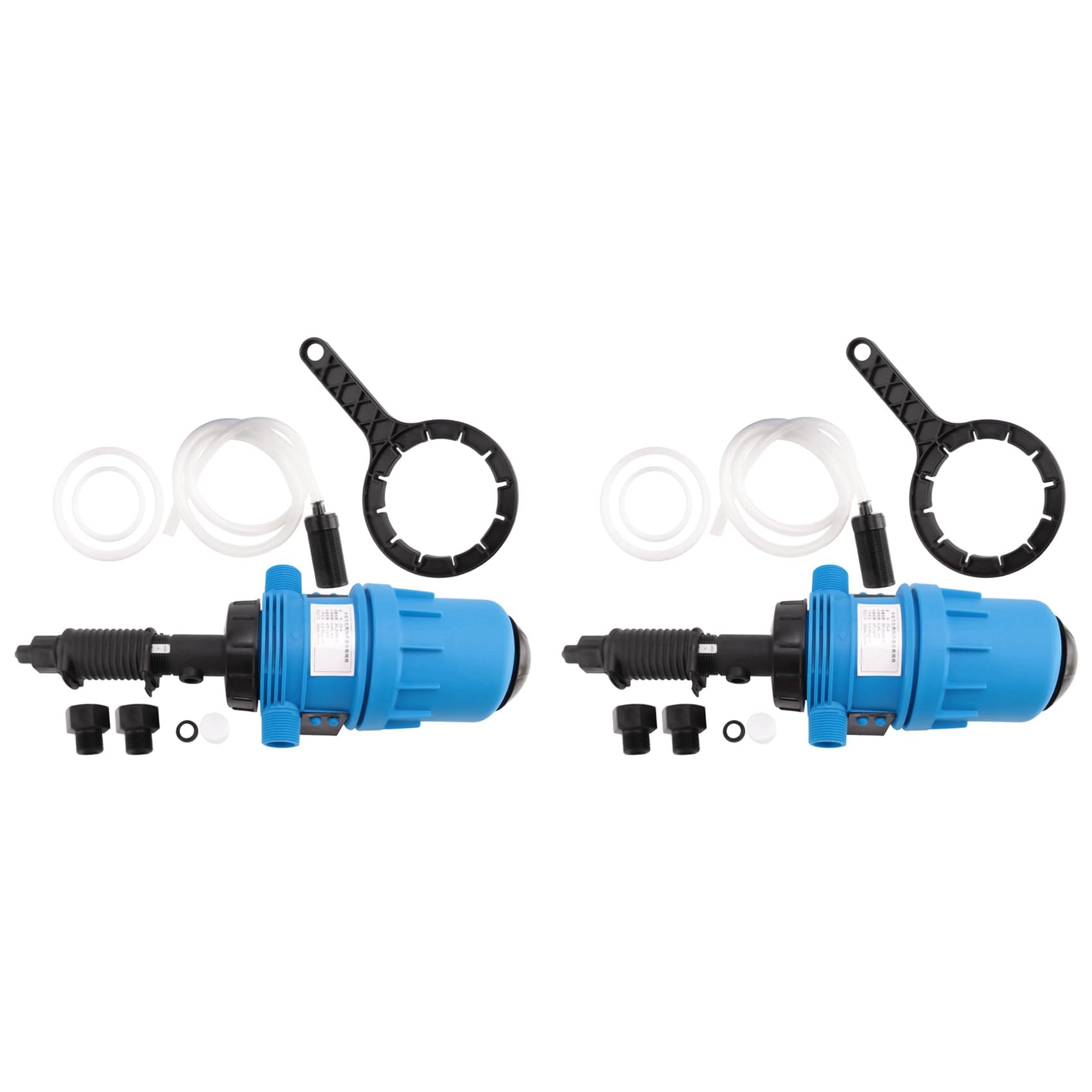 Jnchdghwa Blue 2X Pump Water Powered Dosing Pump Mix Chemical Injector Proportioning Dispenser Liquid Mixer