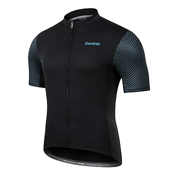 Santic Men Bicycle Bike Cycling Jerseys Jackets Cycling Top Short Sleeve Breatha