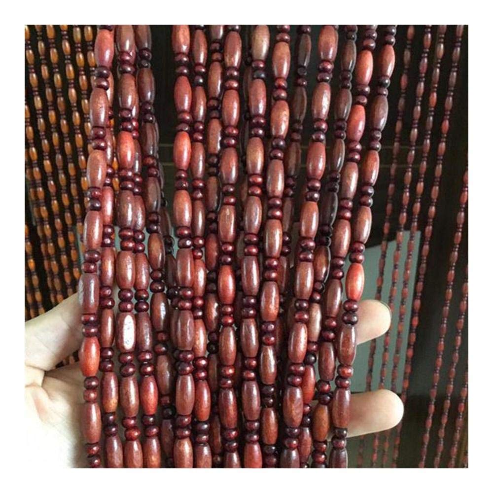 Rideau de perles en bois personnalisable pour panneau décoratif intérieur
