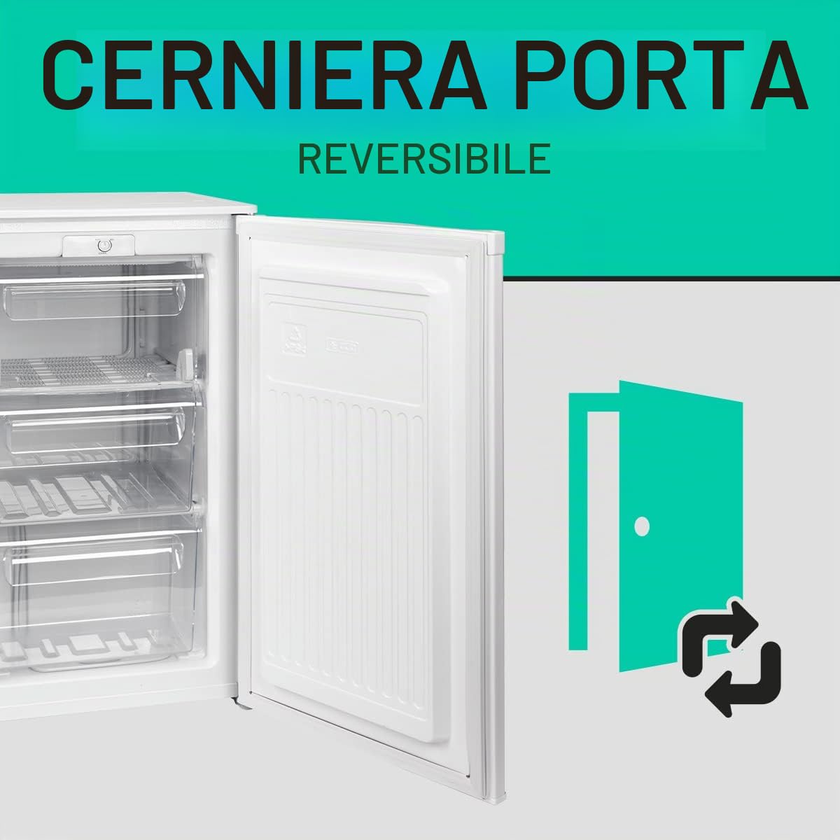 Bomann Congélateur 70L blanc GS195-1-blanc, Capacité utile : 70 litres, pose libre, Éclairage intérieur à LED, Température réglable, silencieux, economiquecongélateur Autoportante E