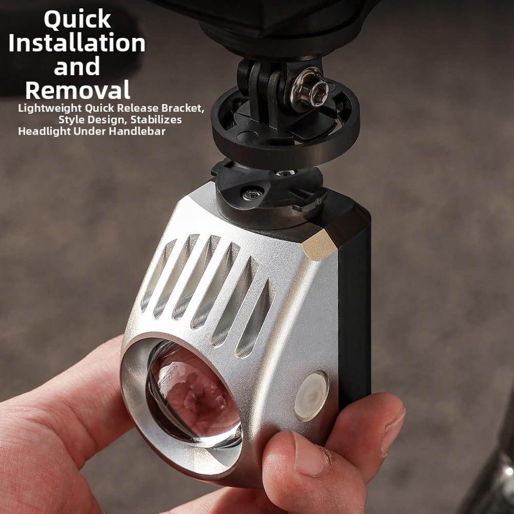 Faro delantero de ciclismo, 1000 lúmenes, recargable por USB-C, con control remoto inalámbrico, lámpara frontal de aleación de aluminio impermeable IPX6, 4 modos para conducción nocturna
