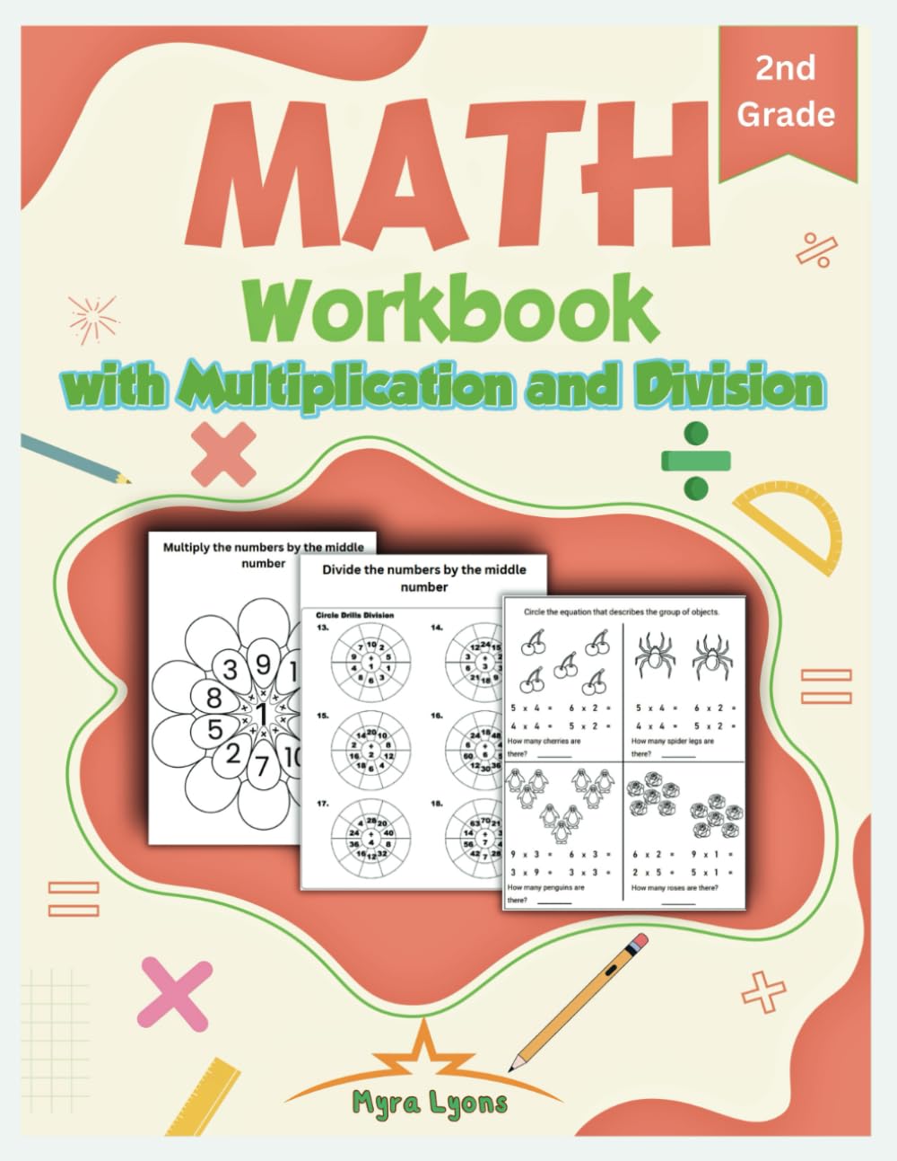 Math Workbook 2nd Grade with Multiplication and Division: Activity Book with worksheets for kids