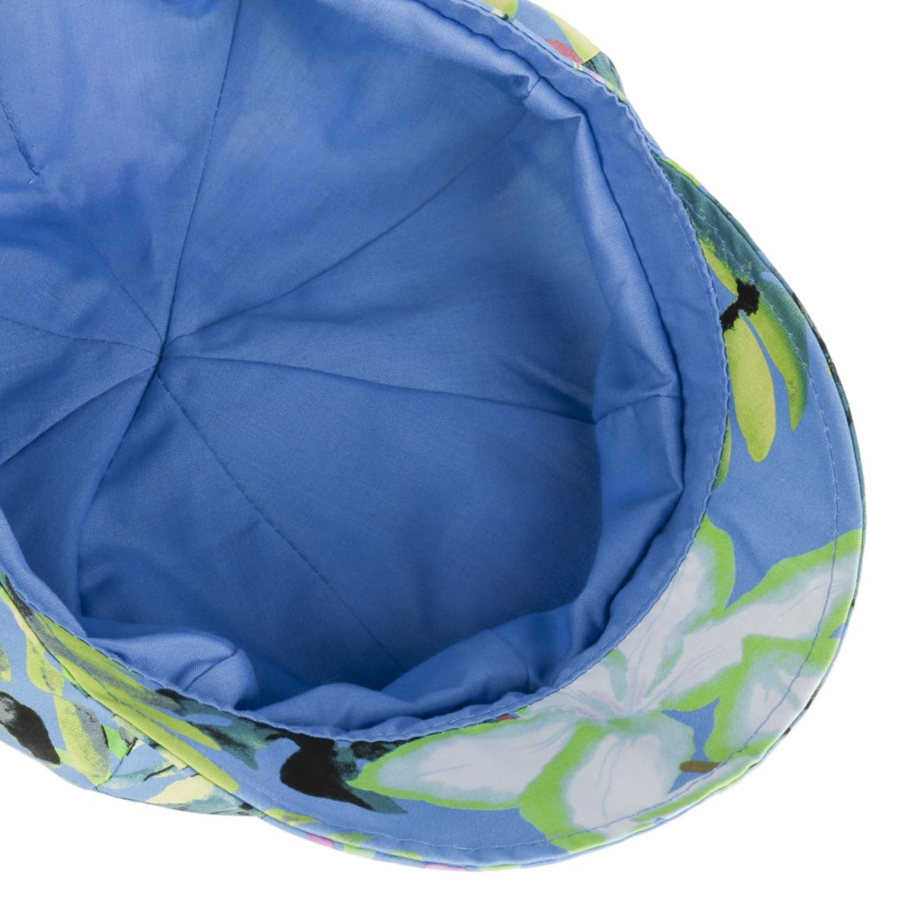 Seeberger Casquette Gavroche Colour Flowers Femme - en Coton avec Etiquette Baker Boy Visiere, Doublure Ete Printemps-ete