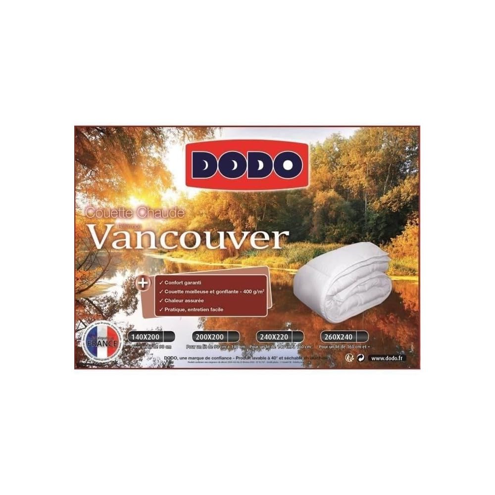 DODO Edredón Caliente 400 g Vancouver 240 x 260 cm