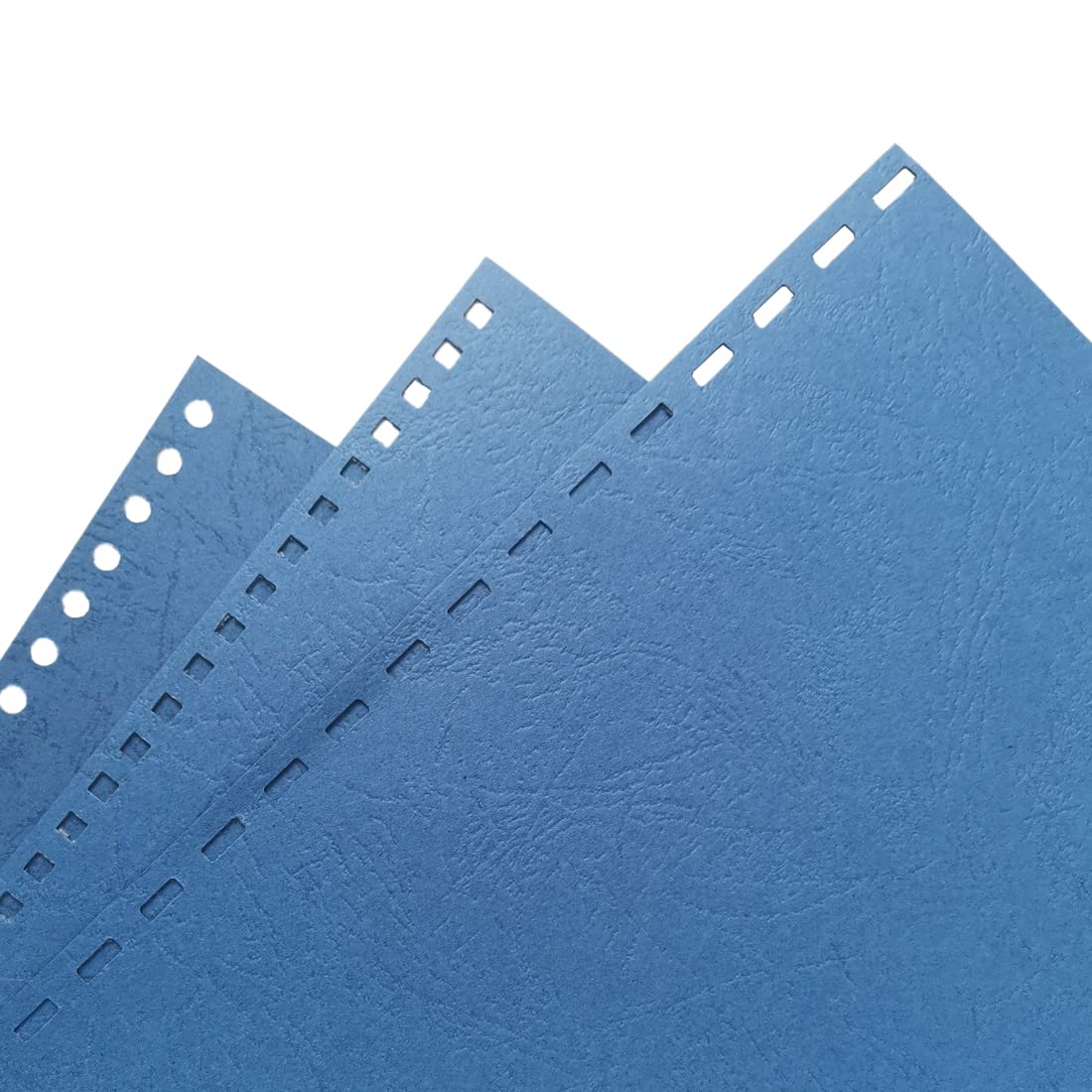 RAYSON Einbanddeckel, LeatherGrain-Ledernarben-Deckblätter, A4, Blau, 100 Stück