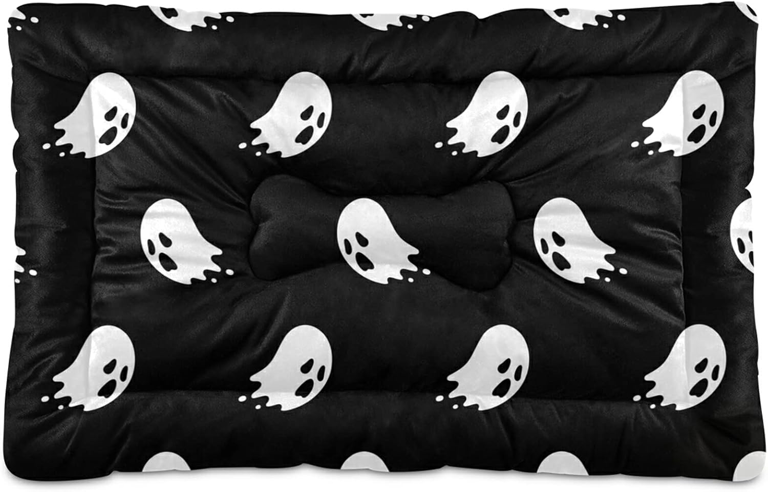Halloween Spooky Ghosts Dog Bed Medium Pet Bed Mat Non Slip Cat Beds Pad Mats Soft Dogs Bed Pillows Pets Blanket Cushion