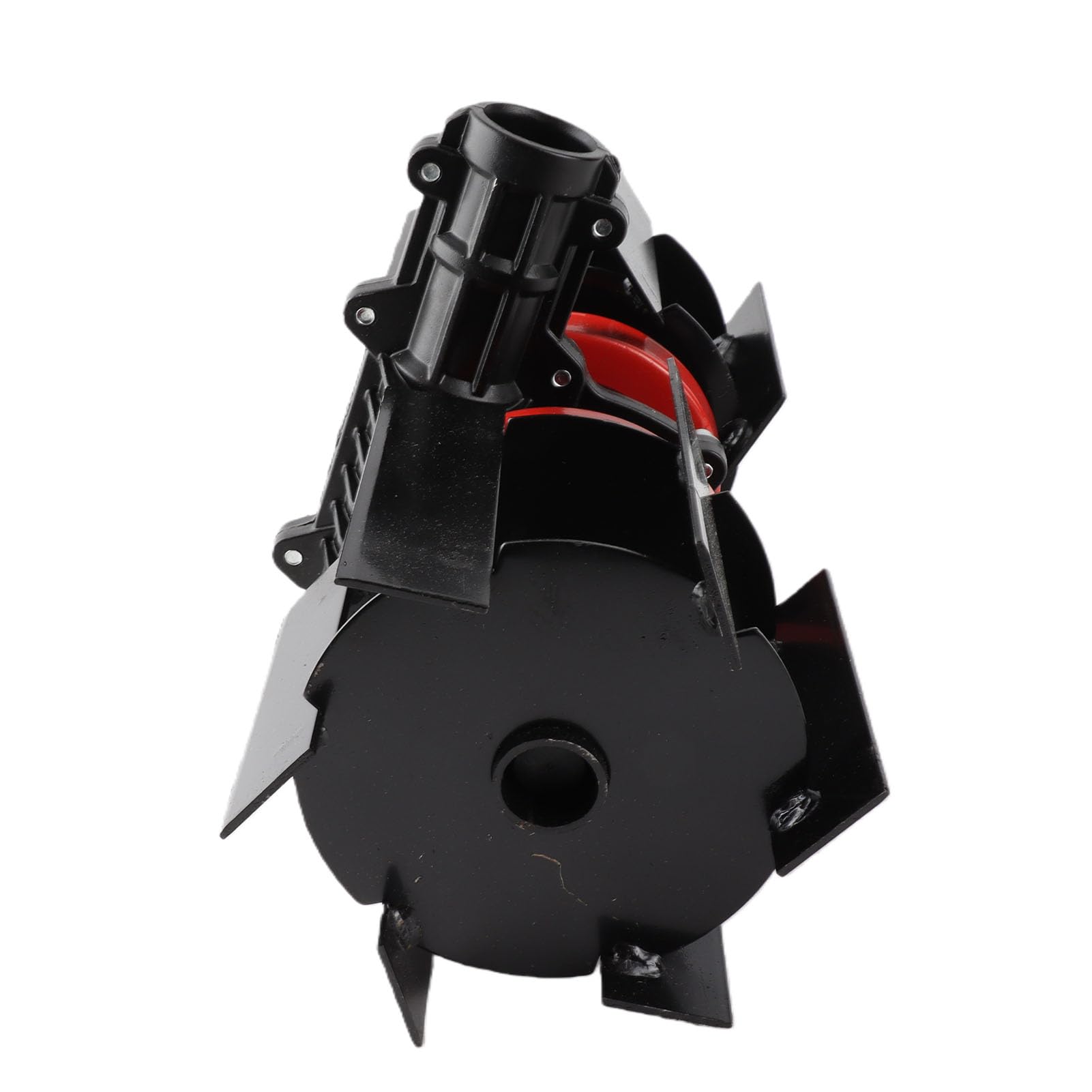 Bewinner Roue de Désherbage Universelle de 10 Cm, Roue de Labour Profonde Multifonctionnelle à 9 Dents, Roue de Fraisage d'herbe en Fer en Aluminium pour Scarificateur de Tondeuse à Gazon
