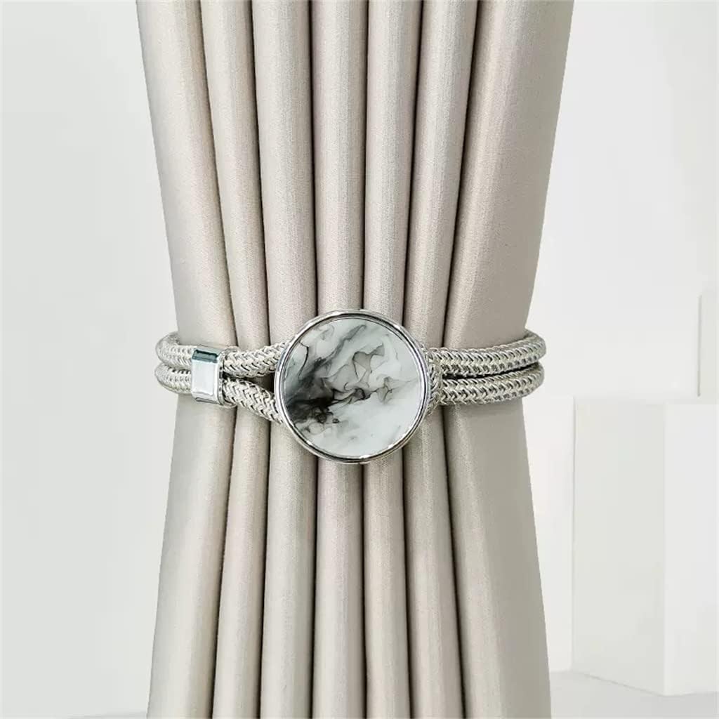 FMURY Strap Storage Buckle Hook Decoration Curtain Buckle Tie Decoration Free Punch Drawstring Rope Art Storage(E)