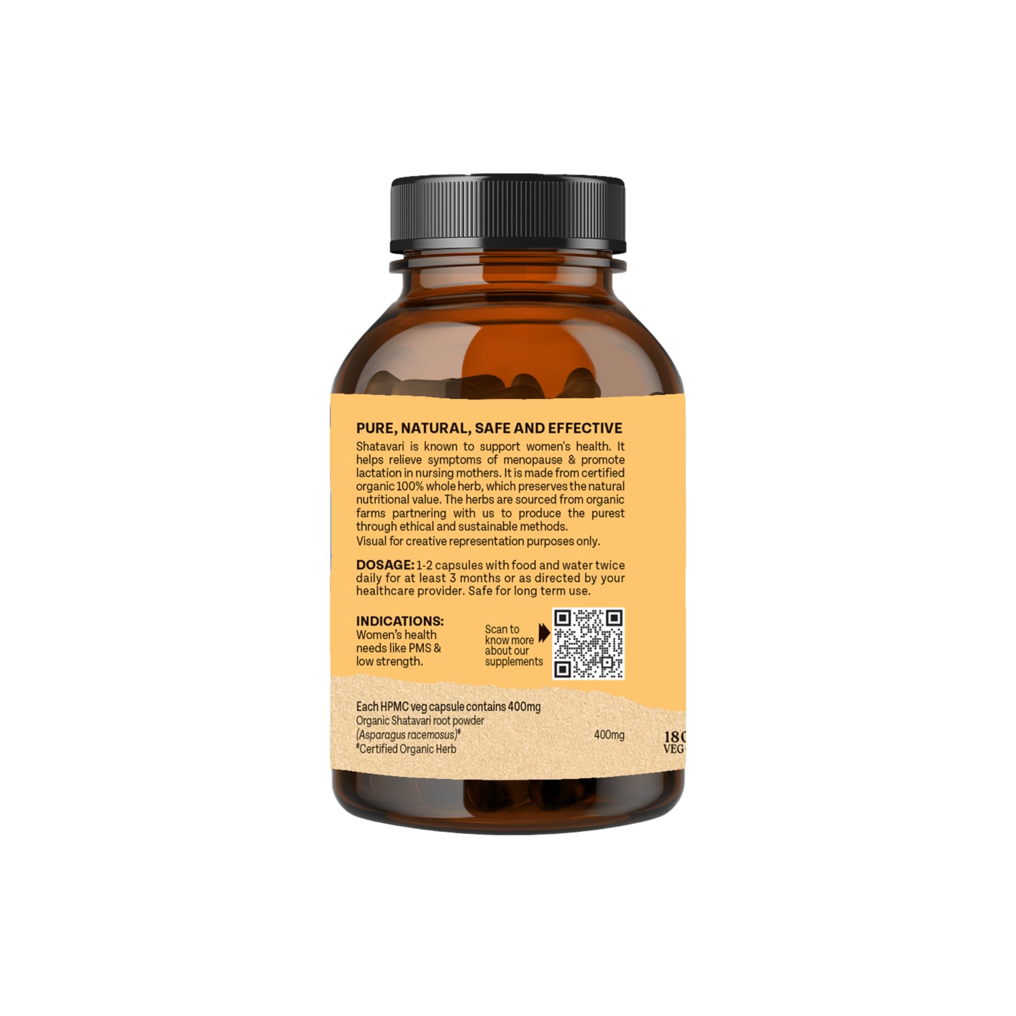 A TATA Product - Organic India Shatavari - 180 Veg Capsules, With Natural Plant Based Estrogens, Boosts Health & Vitality For Women Of All Ages & Restore Hormonal Balance, GMP & NPOP Certified Organic product image 10