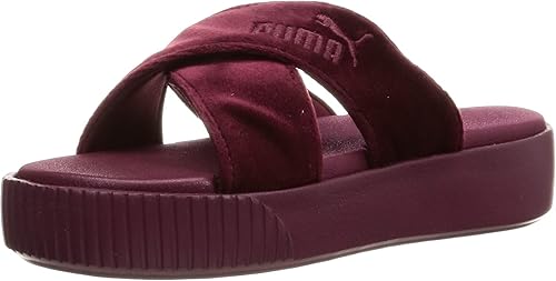 Amazon プーマ サンダル ビーチ プール プラットフォーム スライド ベルベット レディース ファッションサンダル
