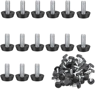 Naisfei 45 PCS Furniture Leveling Feet, Screw in Feet Adjustable Table Foot Adjustable Furniture Feet Threaded Levelling Round Base Foot Screw Floor Protector for Chair Leg( 23 MMx M8 x 25 MM )