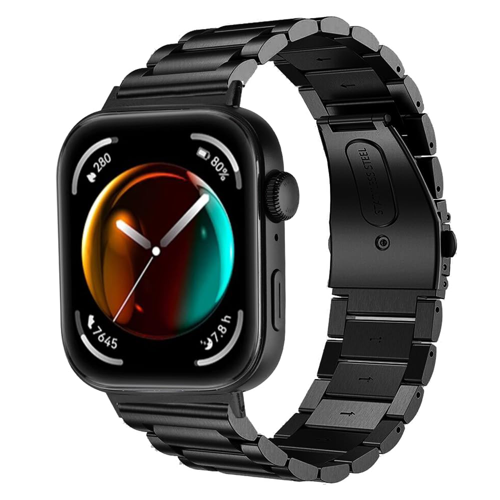 Gimuk Metal Straps Compatible with Huawei Watch Fit 5 Pro/5/4 Pro/4/3 Strap, Stainless Steel Wristband Replacement Watch Strap Bands Accessories Bracelet for Huawei Watch Fit 5 Pro/4/4 Pro/3