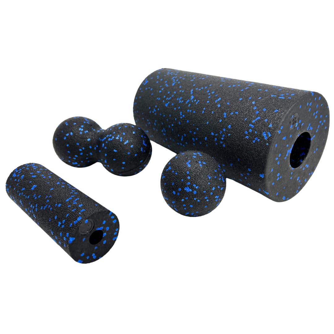 ATC Handels GmbH Rodillo para fascia Comfort Standard – Rollo de espuma de alta calidad para mejorar la recuperación muscular y la flexibilidad (juego de 4 piezas)