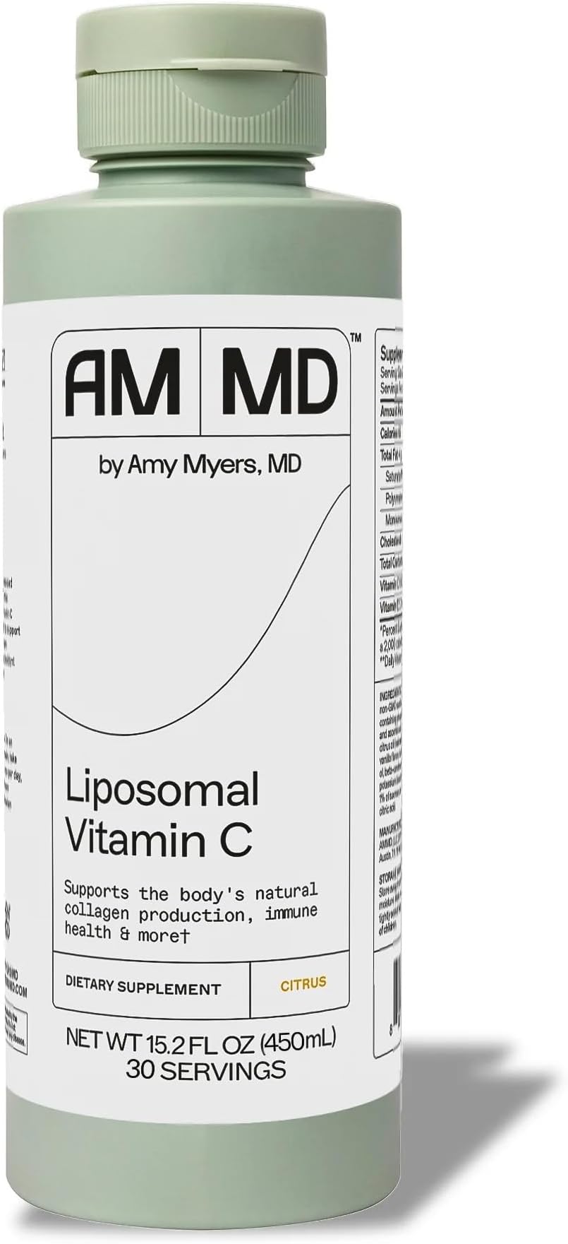 Amy Myers MD Liposomal Curcumin - Digestive & Immunity Health Support - Turmeric Curcumin Nutritional Supplement - Gluten-Free & Non-Dairy Adult Health Supplement