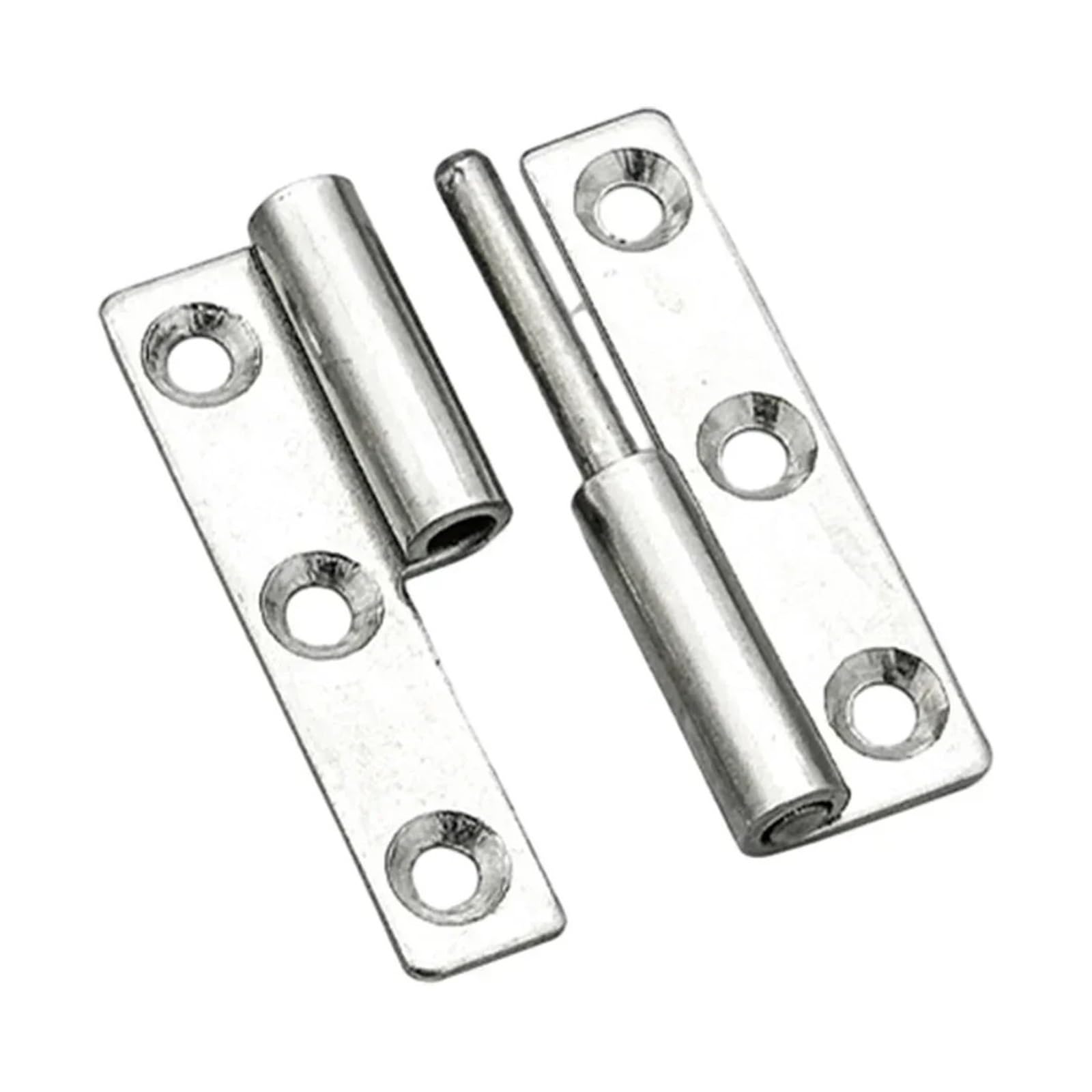 Aiqijohi Right Door Hinges Lift Off Hinge Stainless Steel Flag Shape Detachable Removable Small Slip Joint Furniture Hardware Accessories(Right)