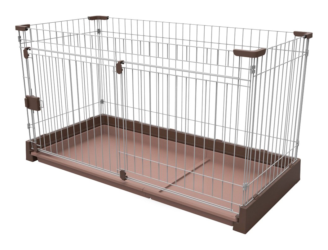 マルカン お手入れらくらくサークル L ブラウン お手入れらくらくサークルＬブラウン│マルカンの製品一覧｜ペット用品