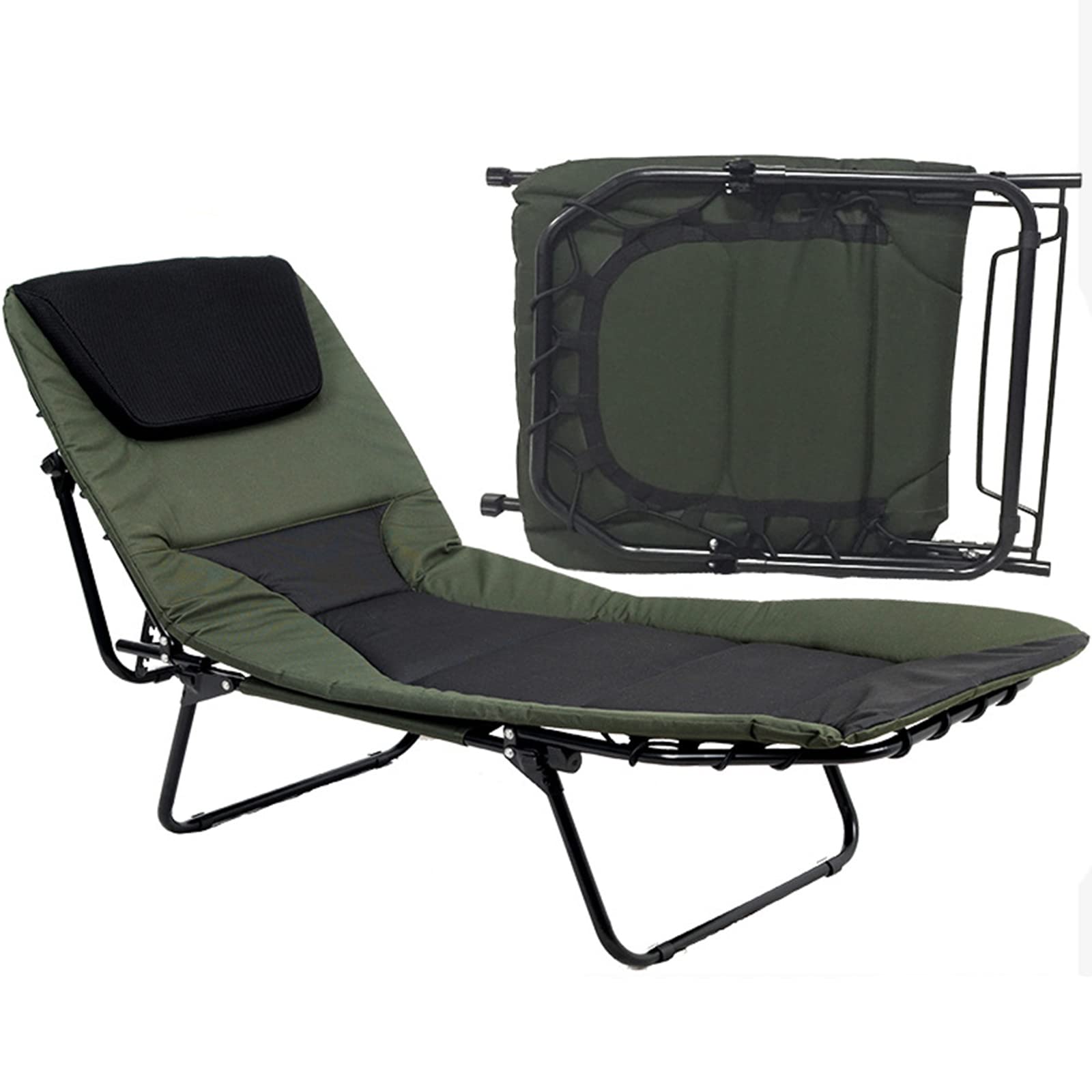 Chaise longue pliante et inclinable pour jardin ou bureau