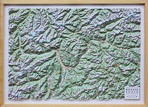 Bolzano 1:200.000 (carta in rilievo provinciale senza cornice