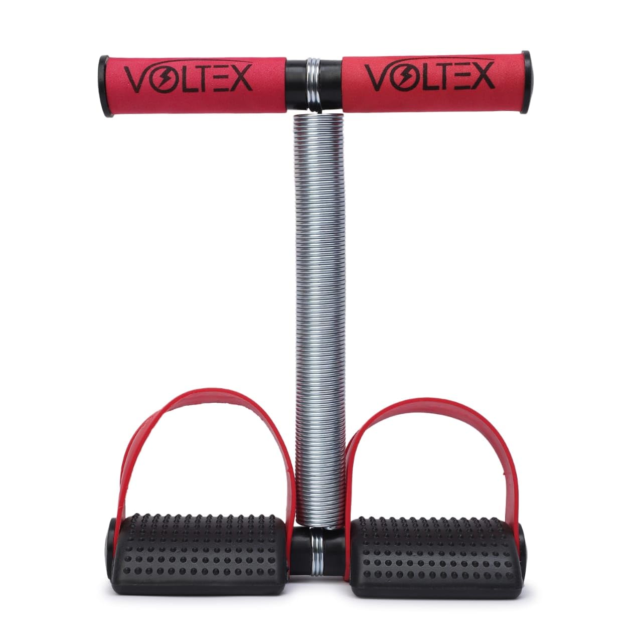 VOLTEX Red Single Spring Tummy Trimmer for Abs Exerciser,Body Toner and Fat Buster| For Men and Women (B0D6LV8JLB) Amazon Price History, Amazon Price Tracker