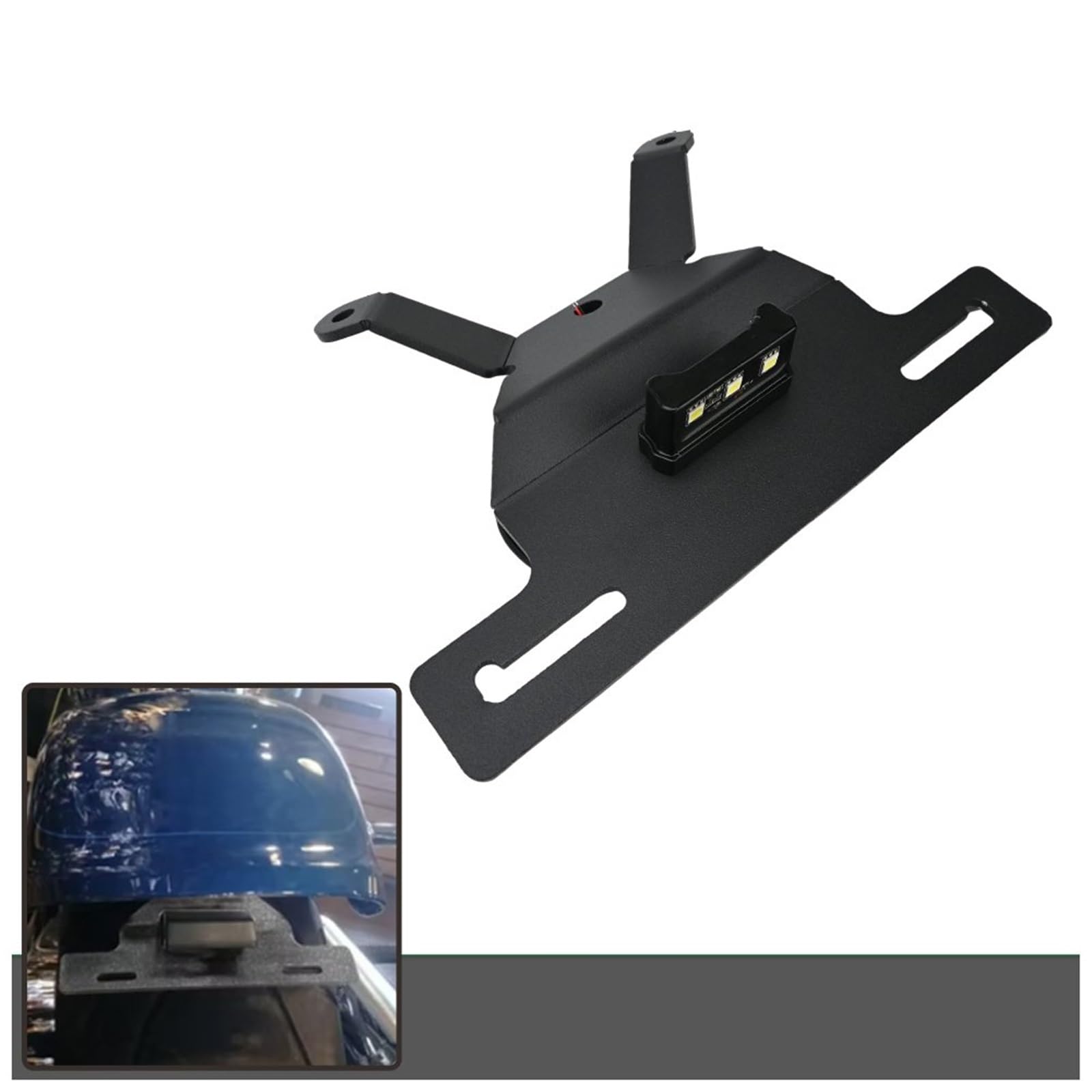 Portatarga Per Moto Con Luce LED E Supporto Targa Per Fat Boy FLFB 107 2018-2020 FLFBS 114 2018-2024