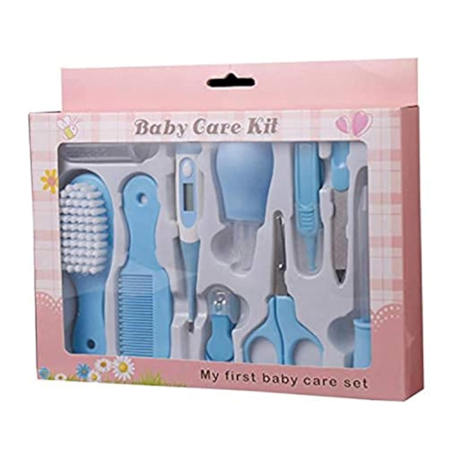 COOLBABY 10Pcs/Set Infant Newborn Baby Safe Health Care Kit Hardware Manicure Hair Thermometer Nail Clippers Care Tools