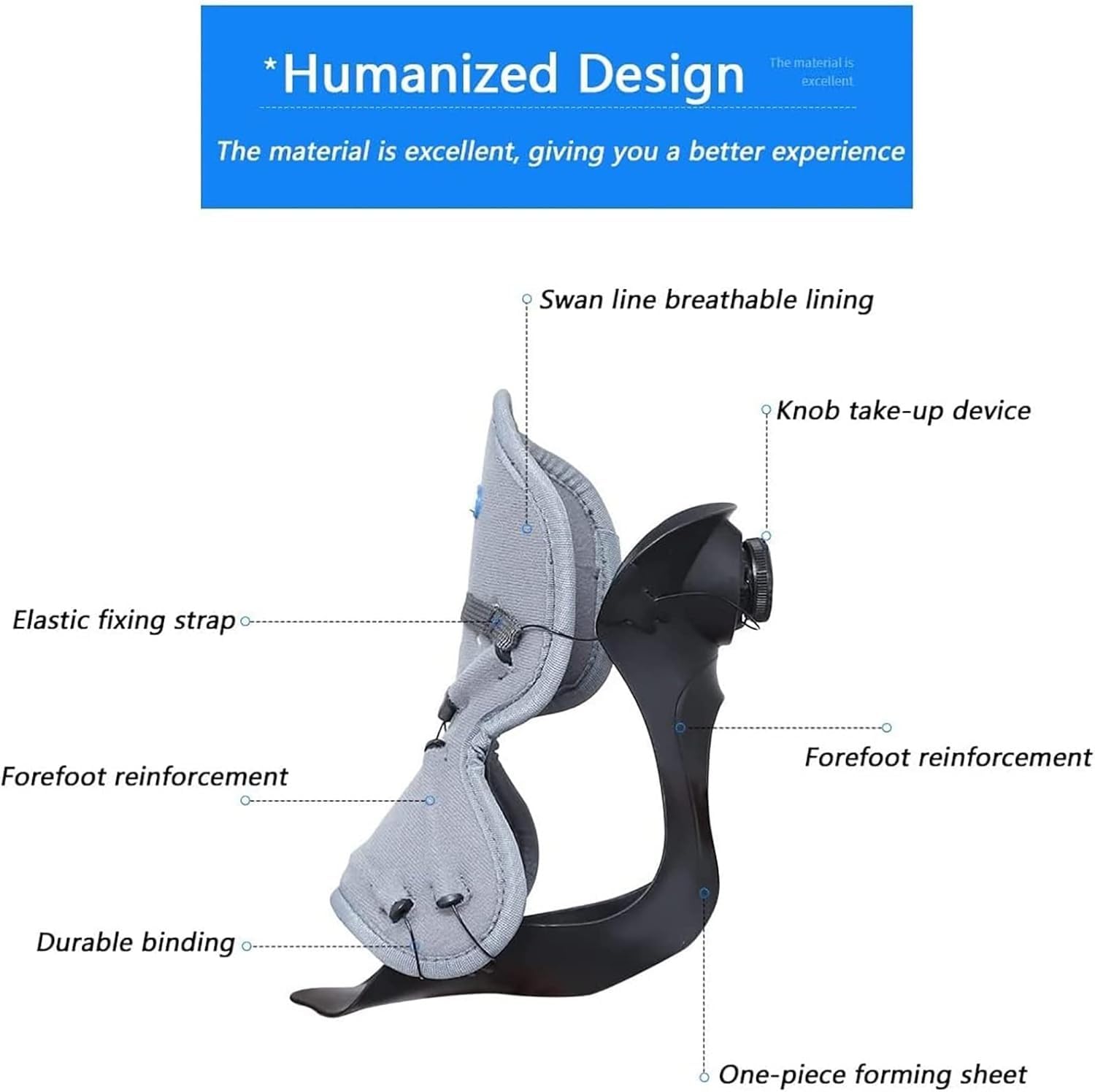Soporte para pie caído, dispositivo de apoyo ajustable AFO para fascitis plantar y alivio de la tendinitis de Aquiles, ajuste unisex, diseño cómodo y de apoyo