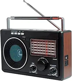 Rádio Recarregável Portátil AM/FM / USB/SD Livstar CNN 686