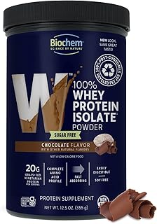 100% Whey Sugar-Free Chocolate 20g, 12.5oz, Certified Vegetarian, Certified Gluten Free, Certified Non-GMO Tested, Keto Friendly, Grass-Fed