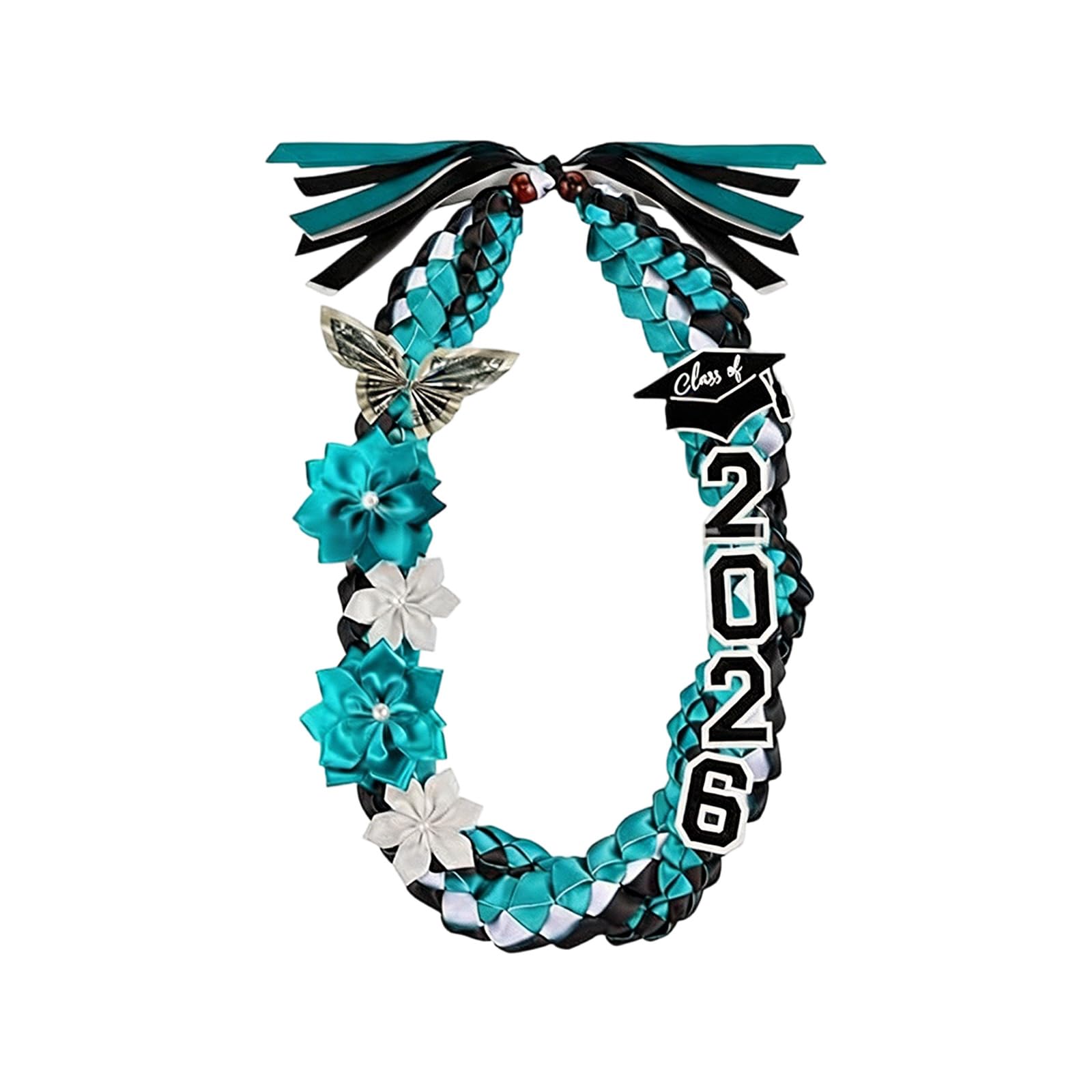 Aurgiarme Valedictorian Tassels Cord Double Streamers Design for 2026 Graduates Adjustable Bachelor Graduation Sash