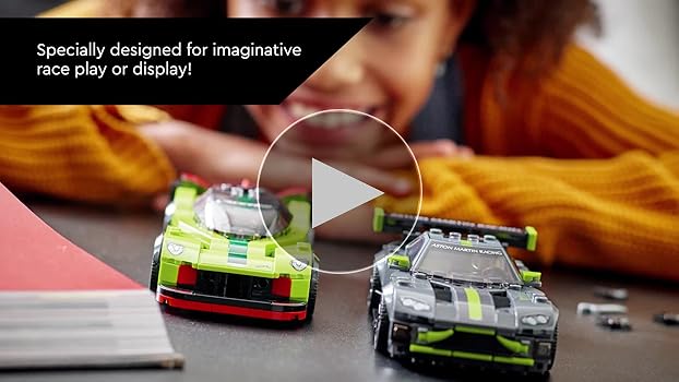 LEGO Speed Champions Aston Martin Valkyrie AMR Pro and Aston