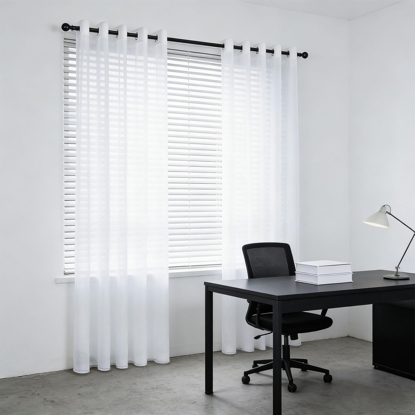 Rideaux voilage blanc doux pour infuser sérénité et bien-être dans votre intérieur