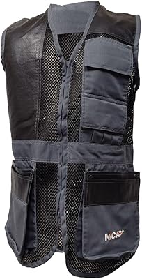 NICA Design6 Shooting Vest- Gray- Left Hand (as1, alpha, x_s, regular, regular, X-Small)