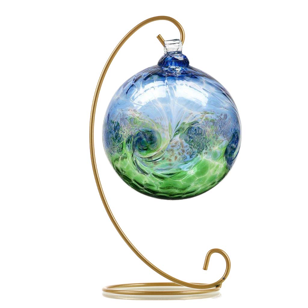 BSTKEY Lot de 10 Supports de décoration – Crochet de Suspension en Fer pour Suspendre Globe en Verre, Plante, Terrarium, Boule, Boule, Jardin, Bureau, Fête Artisanat, doré