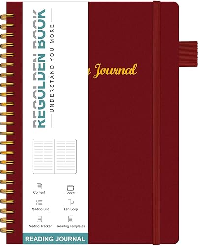 Miniatura 6 de Diarios de lectura para amantes de los libros, diario de lectura de libros para que los lectores revisen y rastreen tu lectura, diario y