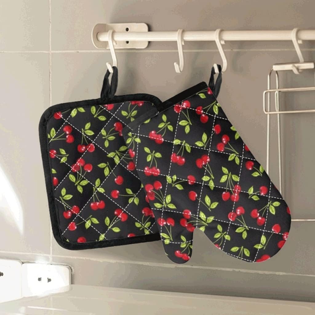 Kitchen Insulation Mat Anti-scalding Oven Gloves Pot Rack Set Cute