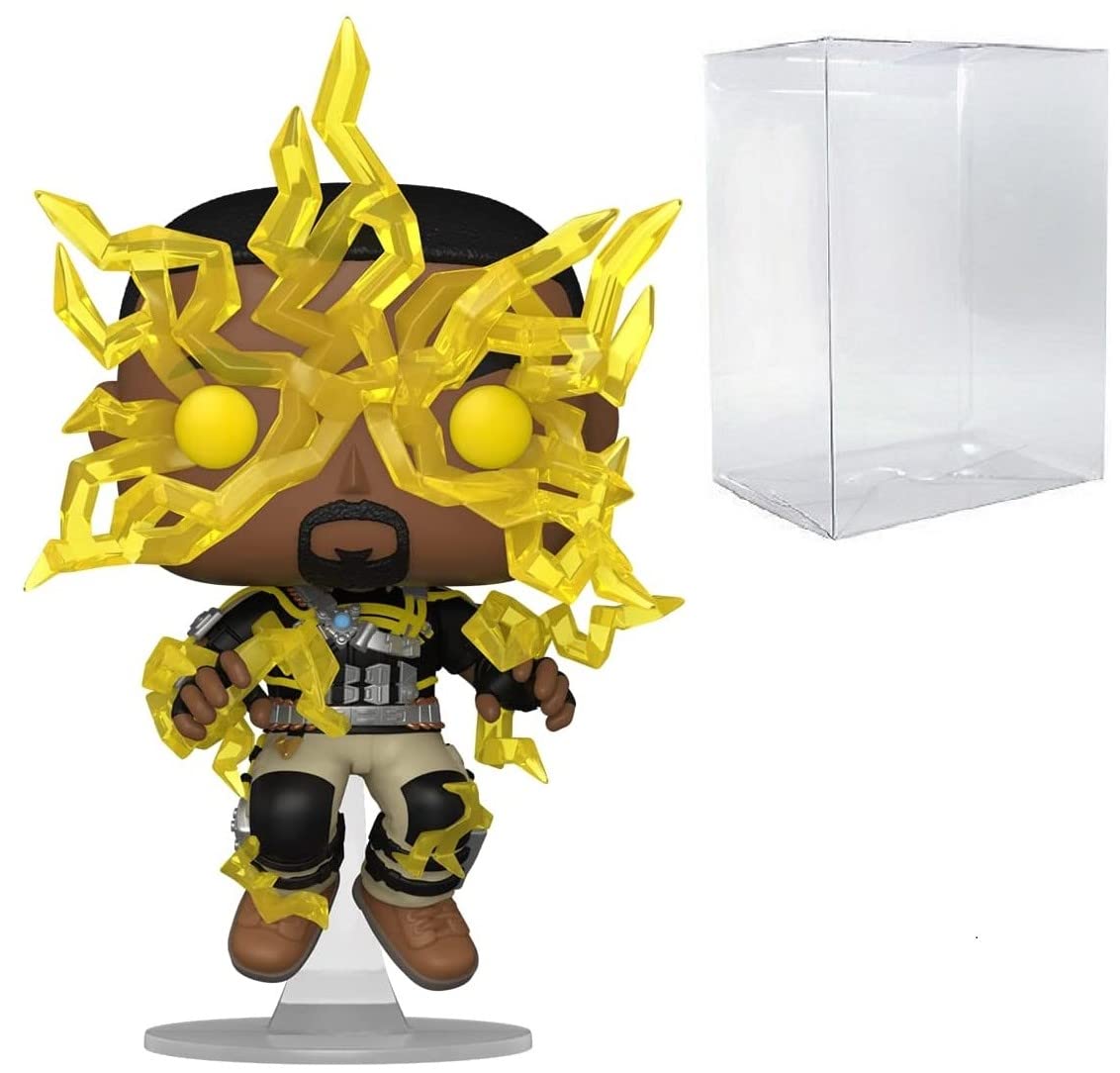 POP Marvel: Spider-Man: No Way Home - Electro Funko Vinyl Figure (Bundled with Compatible Box Protector Case), Multicolor, 3.75 inches