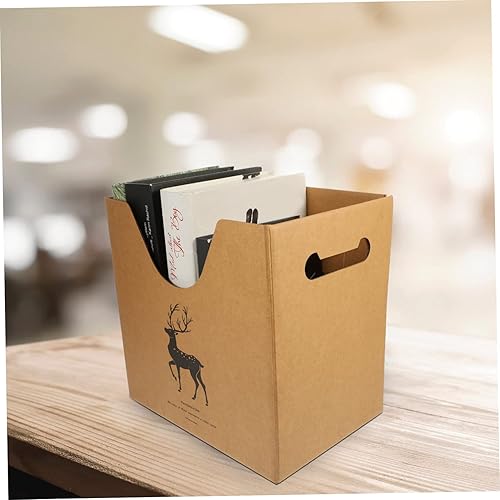 Miniatura 8 de Operitacx Caja de archivo de 5 piezas, organizador de archivos de acordeón, organizador de papel, soporte de revista, organizador de carpetas de