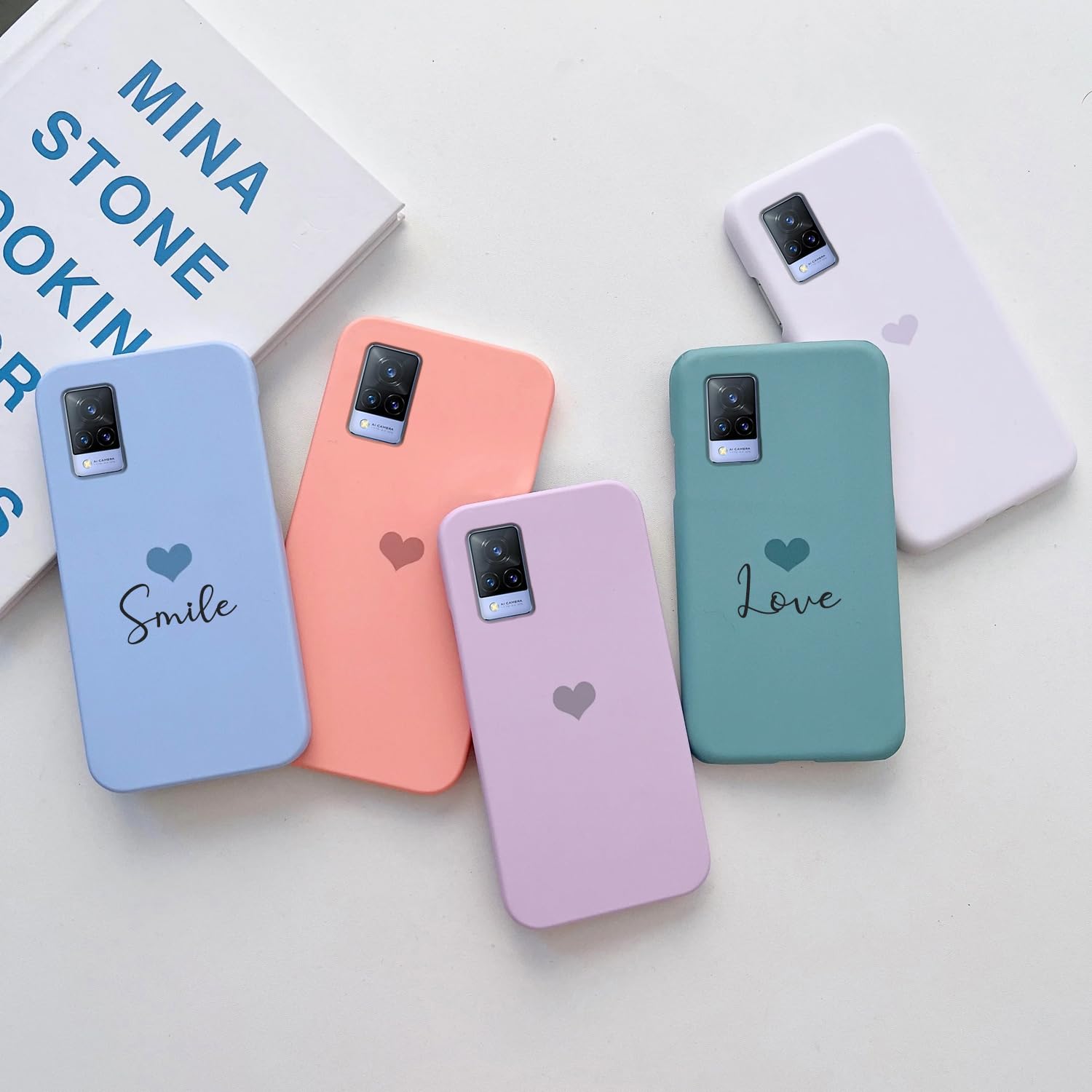 COLORflow Back Cover case Compatible with VIVO V21 5G | Pastel Hearts Color Customized Back Cover Compatible with VIVO V21 5G (B0CZ9BLQD6) Amazon Price History, Amazon Price Tracker