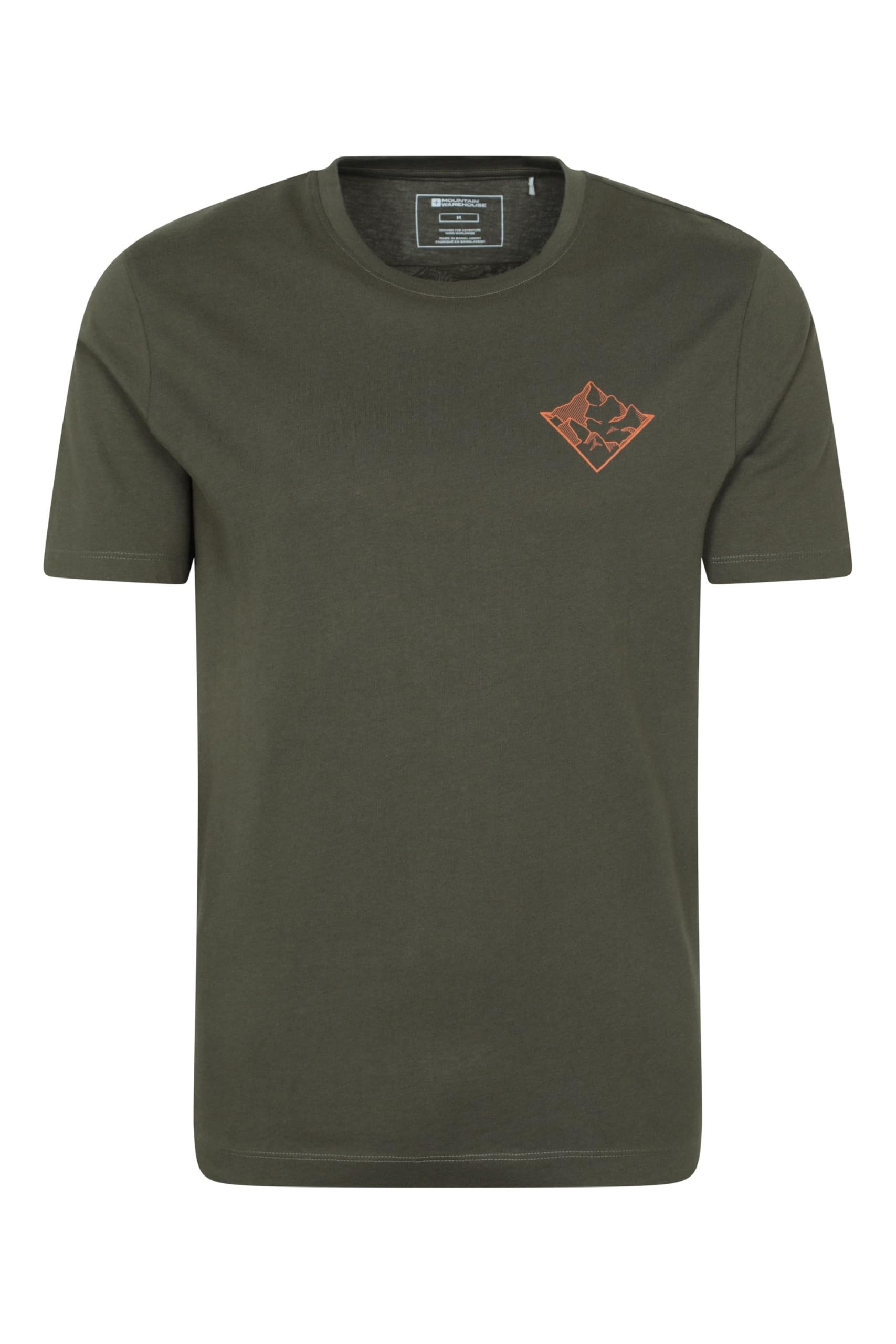 3 Peaks Cotton Mens T-Shirt - Green
